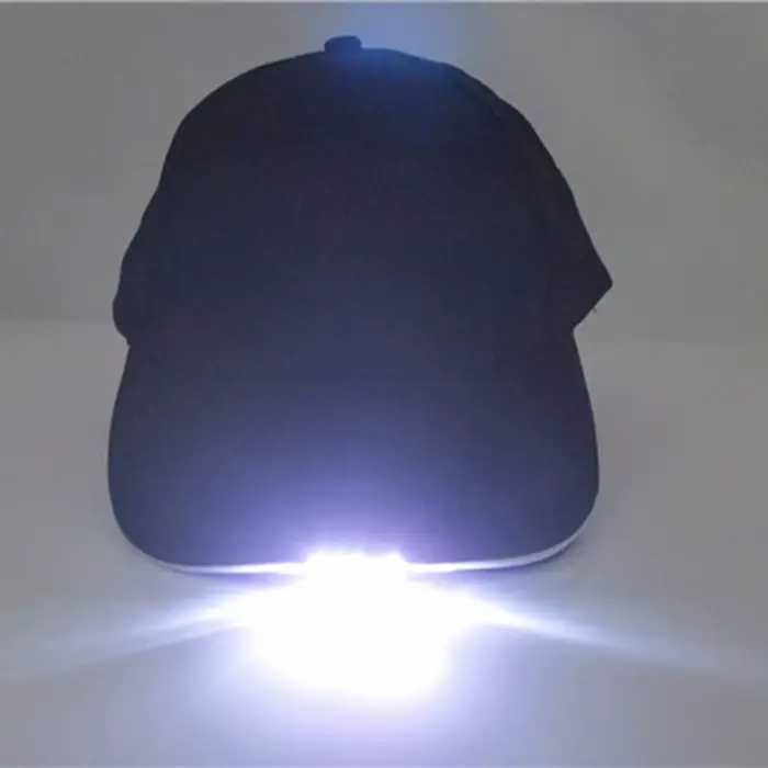 Casquette de chasse avec éclairage LED intégré - 5 lumières puissantes pour vision nocturne