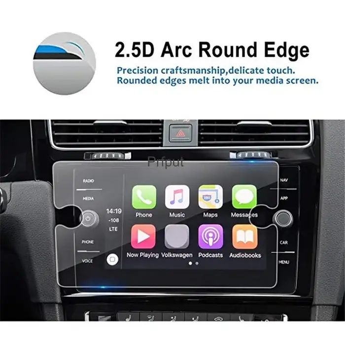 Protecteur d'écran tactile central de 8 pouces, protecteur en verre trempé pour Volkswagen VW Golf7/