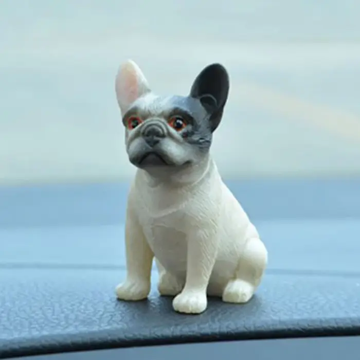Mini poupées bouledogue français en résine