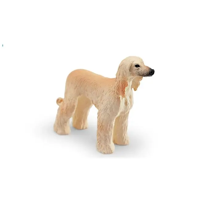 Figurine réaliste de chien Afghan Hound miniature - Décoration de bureau
