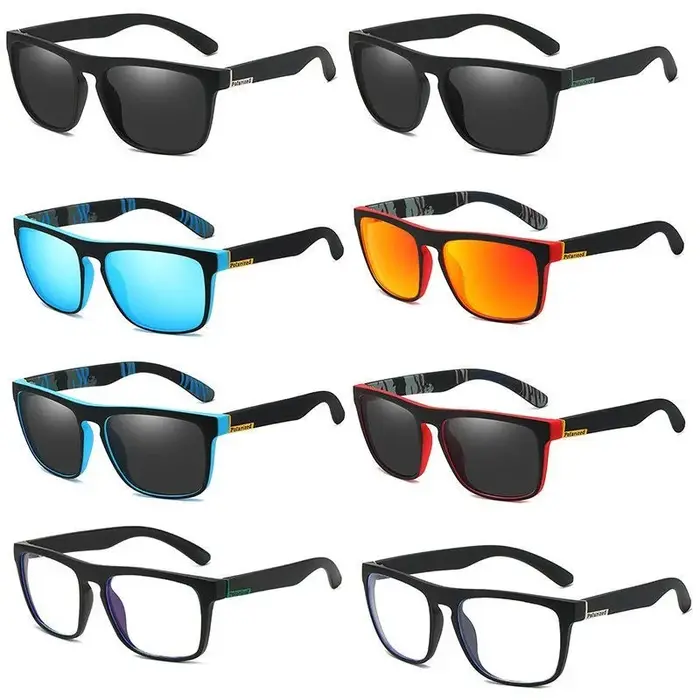Lunettes de soleil polarisées vintage carrées luxe conduite pêche UV400 chasse homme femme