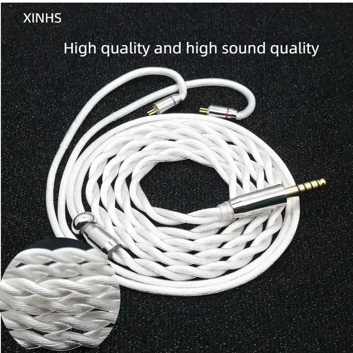 XINHS K09 2 brins coaxiaux Leeds 7N câble en alliage de cuivre pur haute pureté