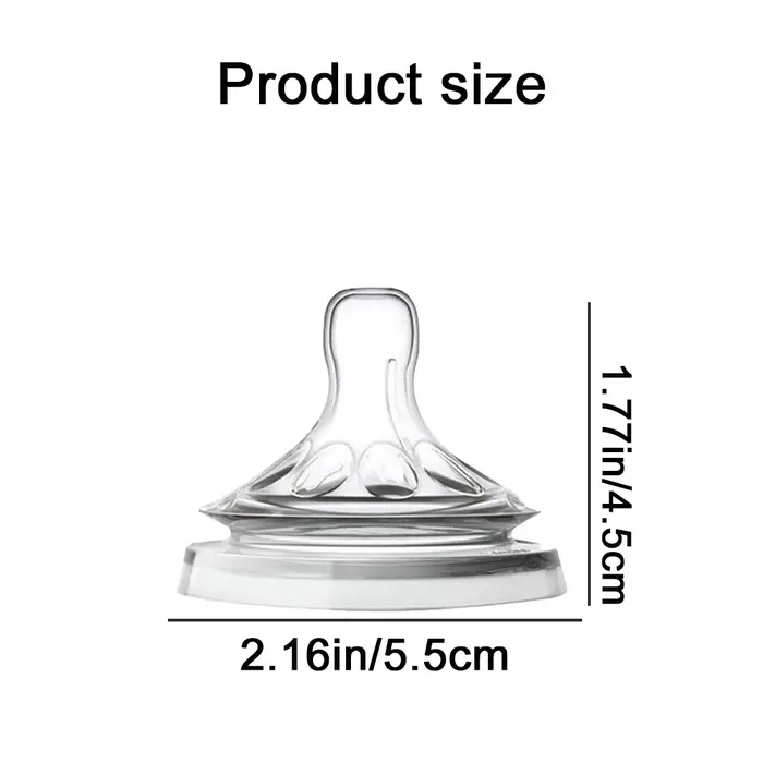 Accessoires pour tétons en Silicone, bouche large de 5.5cm, forme naturelle, Silicone respectueux de