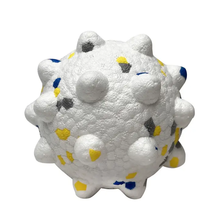 Balle pour chien ETPU Spiky, ultra légère, haute élasticité, flottante sur l'eau, durable, résistant