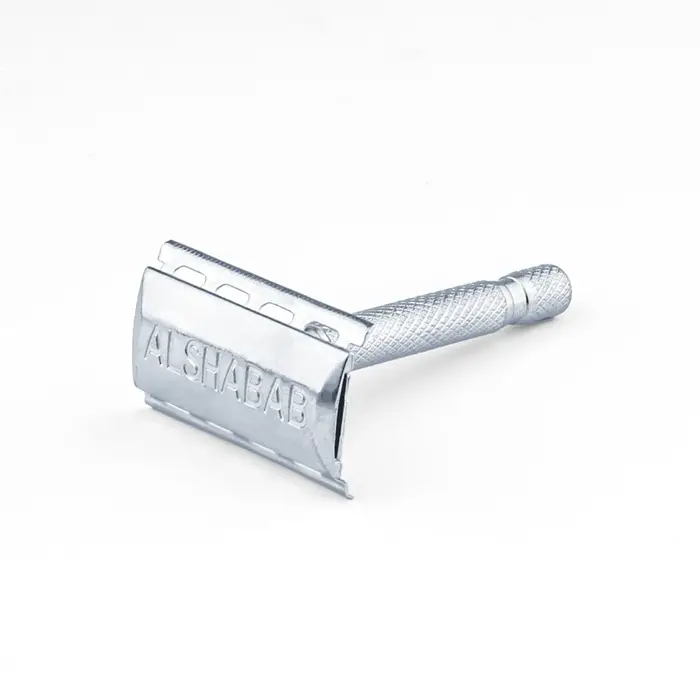 Rasoir de sécurité en acier inoxydable ALSHABAB pour hommes barbier rasage visage corps aisselles occassions spéciales