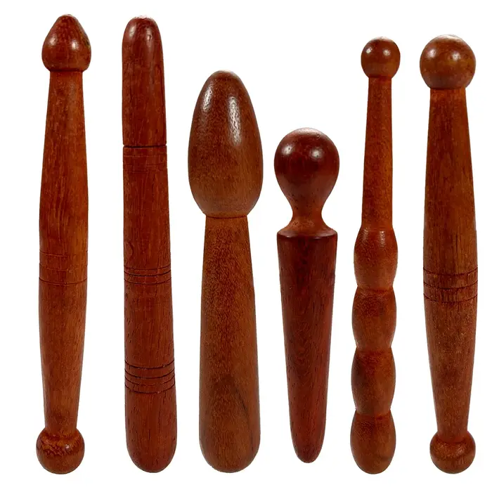 Bâton réflexologie bois massage pieds mains points trigger thaï visage cou dos taille outil bien-être