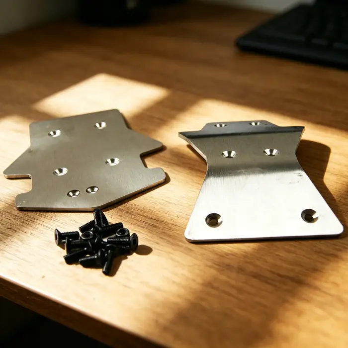 Plaques de protection en acier inoxydable pour LOSI 5T 5ive T Rovan LT, protection anti-rayures avant et arrière, accessoires pour véhicules tout-terrain