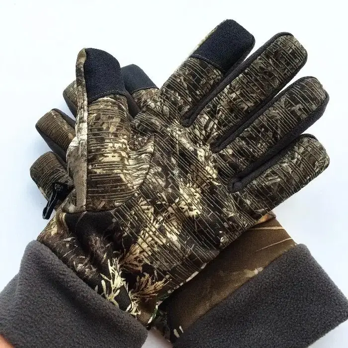 Gants de chasse camouflage feuille bionique imperméables anti-dérapage sports extérieurs