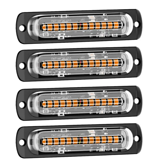 Lumière d'urgence clignotante pour voiture et camion, lumières clignotantes pour pompier, lumière d'