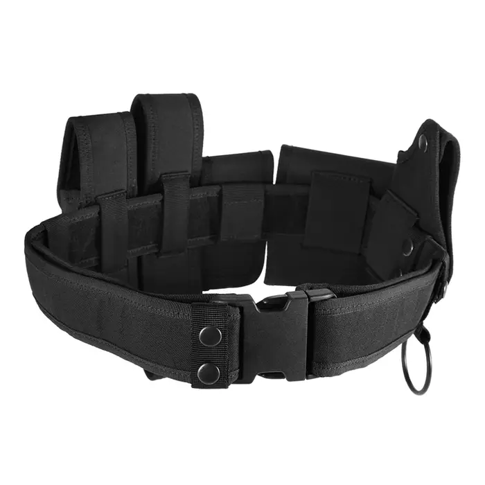 Ceinture utilitaire 6 en 1 réglable police sécurité - Ceinture tactique avec pochette pour chasse