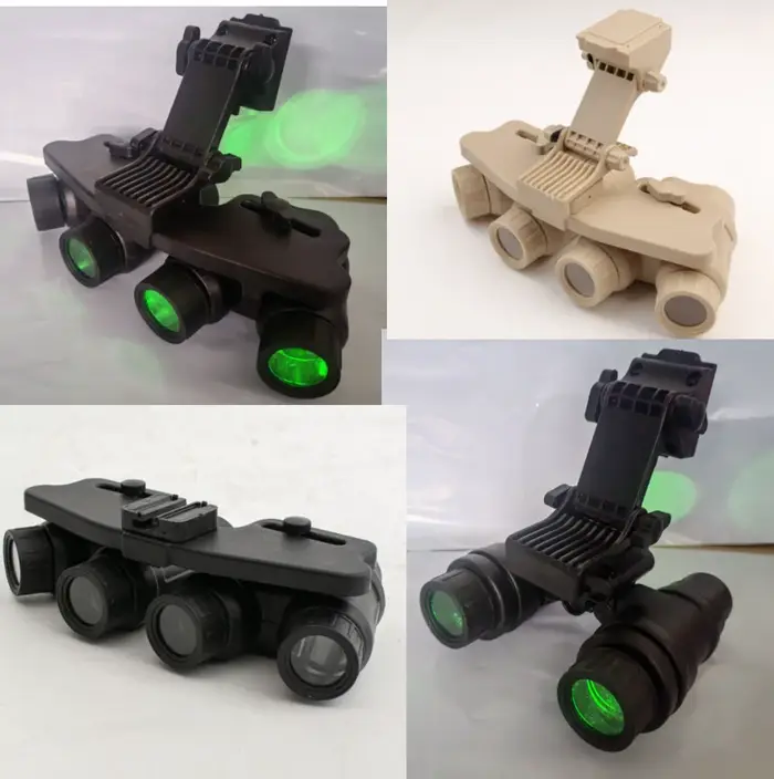 Modèle factice de vision nocturne GPNVG18 4 yeux - Réplique tactique avec LED pour entraînement chasse