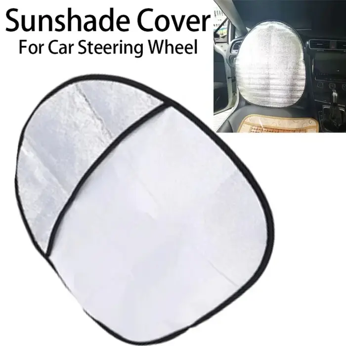 Housse pare-soleil à double isolation thermique, pliable, anti-UV, protection solaire, accessoires intérieurs de voiture pour tous les volants de voiture