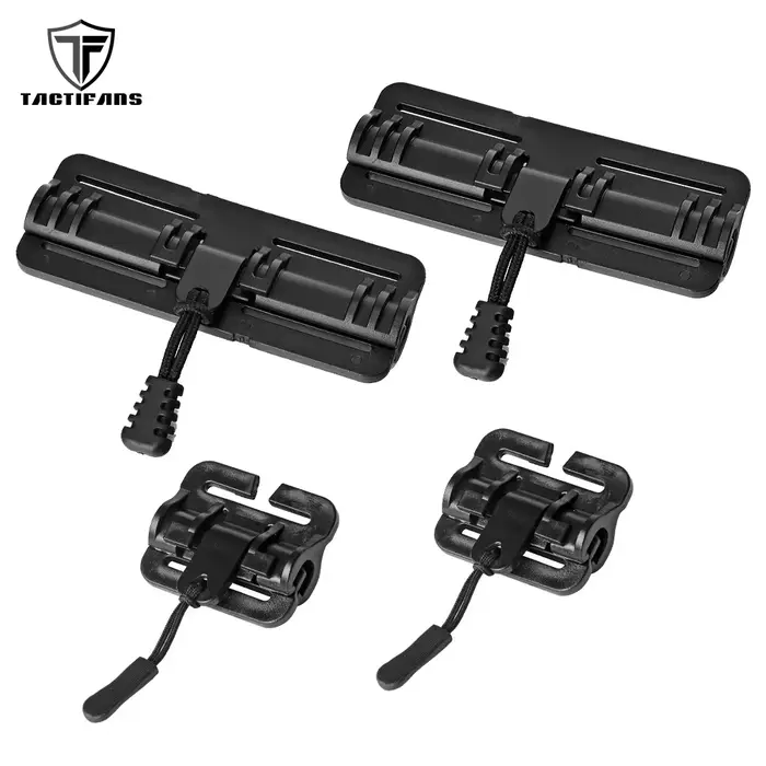 Paire boucles quick release pour bretelles gilet tactique chasse airsoft paintball adapter webbing