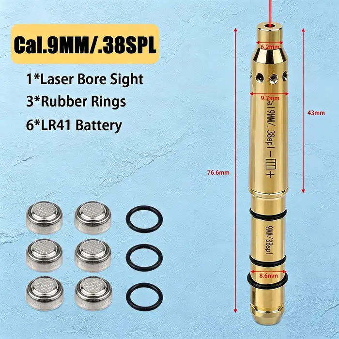 Balles d'entraînement à tir à sec polyvalentes 9mm 22LR 38SPL 12GA 7.62X39mm avec laser rouge contrô
