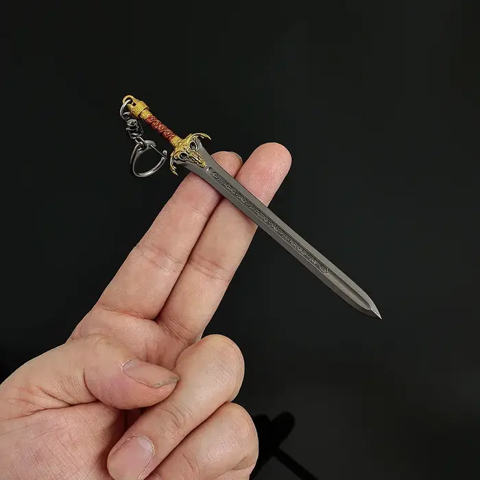 Épée de rois barbare Conan de 12cm, modèle d'arme, couteau à tête de mouton médiéval, artisanat en m