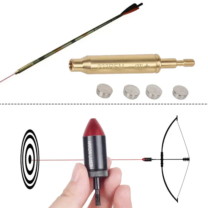 Flèche tactique Laser Rouge REM pour Arc et Arbalète Chasseurs Professionnels et Débutants Occasions Spéciales Tir Sportif