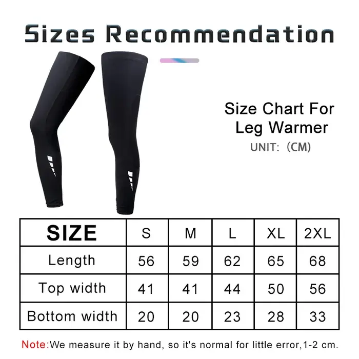 X-TIGER Manchon de jambe de vélo Manchon de bras de sport Manchons de jambe anti-UV en tissu glacé M