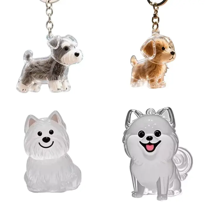 Pendentif porte-clés mignon pour poils de chien