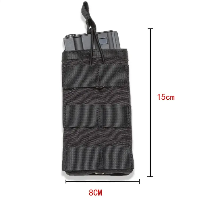 Sac de transport tactique extérieur pour chargeurs de fusil - Simple/Double/Triple - Accessoire de chasse pour armes à feu longues