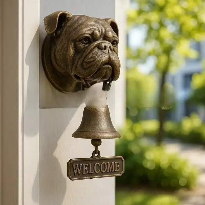 Nouveau produit Sonnette de bienvenue Basset Hound - Signalleur de bienvenue série animale