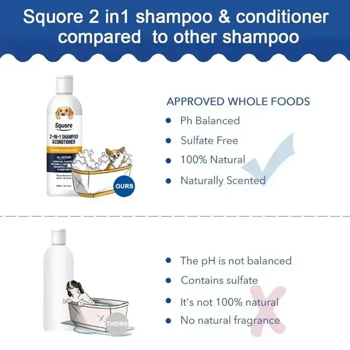 Shampoing et revitalisant pour chiots 2 en 1