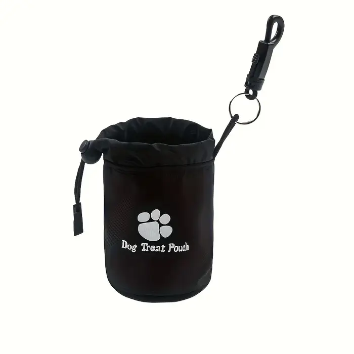 Pochette à friandises pour chien avec clip, portable et durable, en polyester, sac de dressage pour 