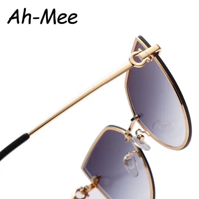 Lunettes de soleil vintage cat eye sans monture pour femme - Protection UV chasse randonnée