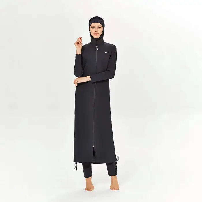 3 pièces musulman modeste Burkini Femmes maillots de bain maillot de bain pour femmes Abayas Hijab i