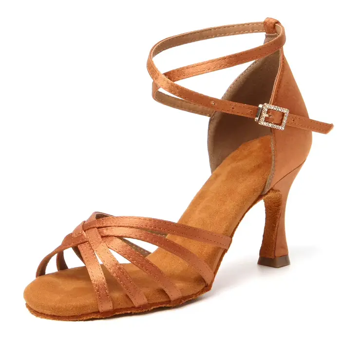 Chaussures de danse latine à talons hauts pour femmes, l'offre elles en daim, talons cubains, danse 