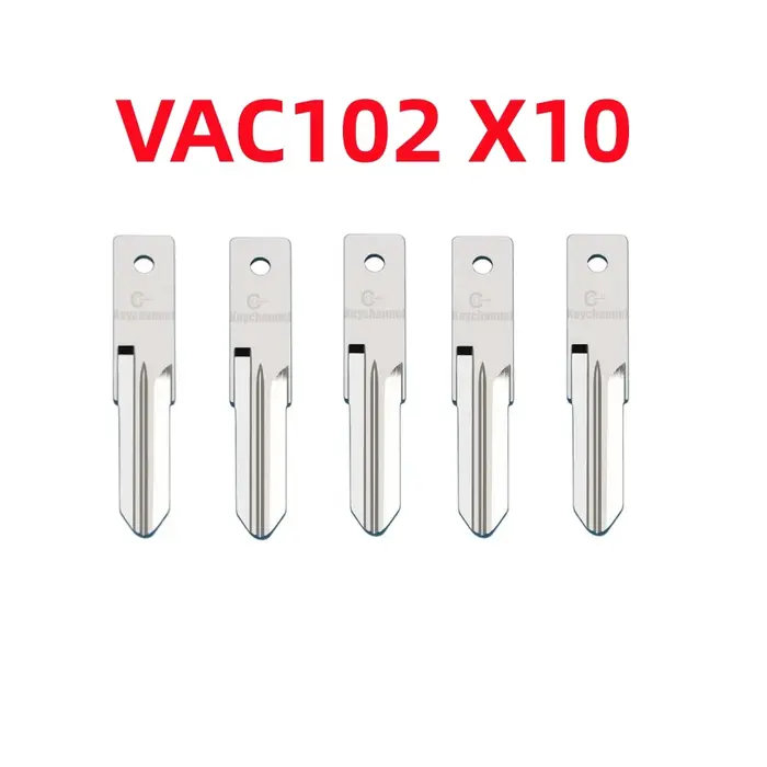 VAC102-Lame de clé de voiture en métal vierge, télécommande pour Renualt, Megan, Modus, Clio, Modus,