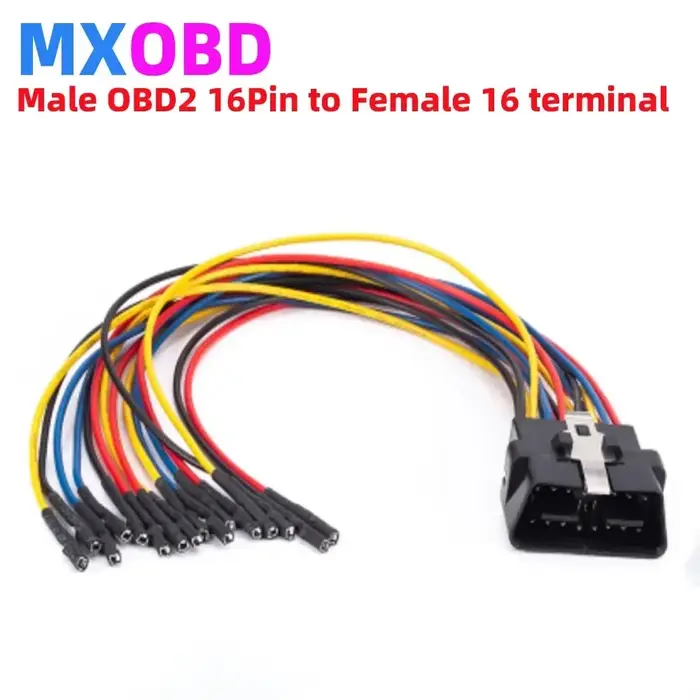 Adaptateur de cavalier de connecteur OBD2 pour voiture, 16 broches, sans soudure, ligne de canette O