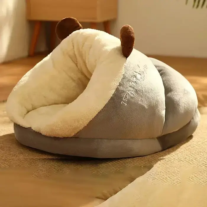 Hiver chaud petit chien chenil lit respirant chien maison en peluche chenil pour animaux de compagni