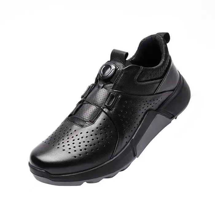 Chaussures de golf professionnelles pour hommes, baskets en cuir respirantes, chaussures de sport co