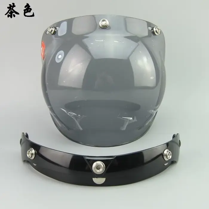 Visière à bulles pour casque de moto