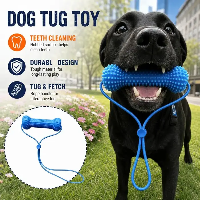 Brosse à dents en plastique pour chiens jouet à mâcher interactif pour petites et moyennes tailles occasions spéciales et quotidienne