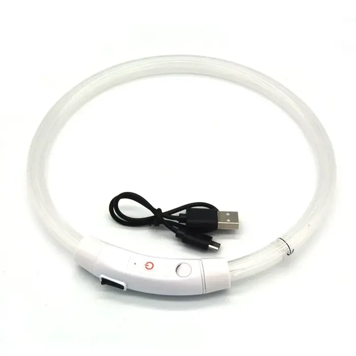 Collier lumineux LED pour chien et chat, réglable, avec lumière LED, anti-perte, accessoires pour an