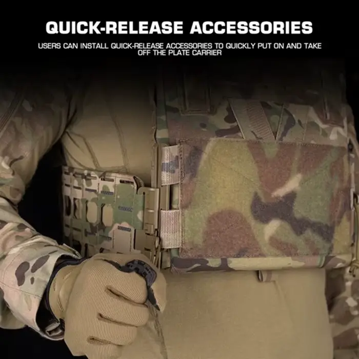 Kit de boucles Quick Release pour gilet tactique chasse - Cummerbund plate carrier MOLLE