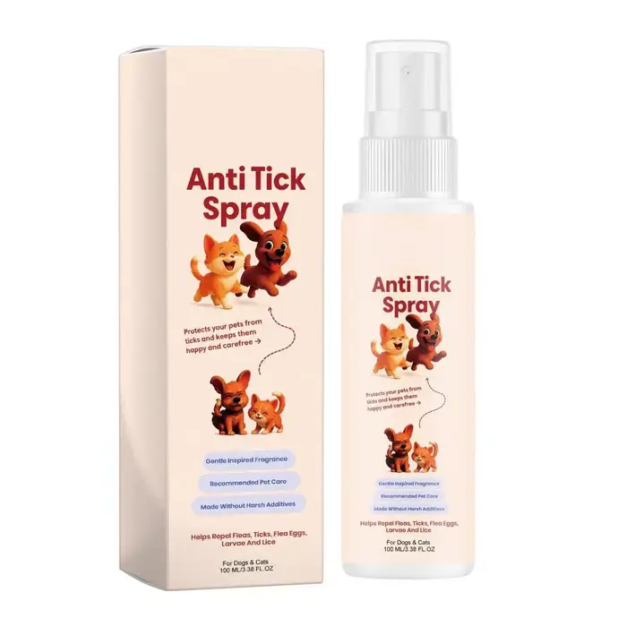 Spray Répulsif Anti-Puces, Tiques et Poux pour Chiens et Chats, 1/3/5 pièces, 100ml – Spray Nettoyan