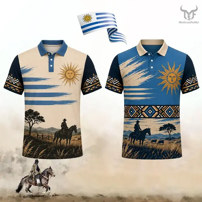 Polo imprimé style Gaucho Uruguay