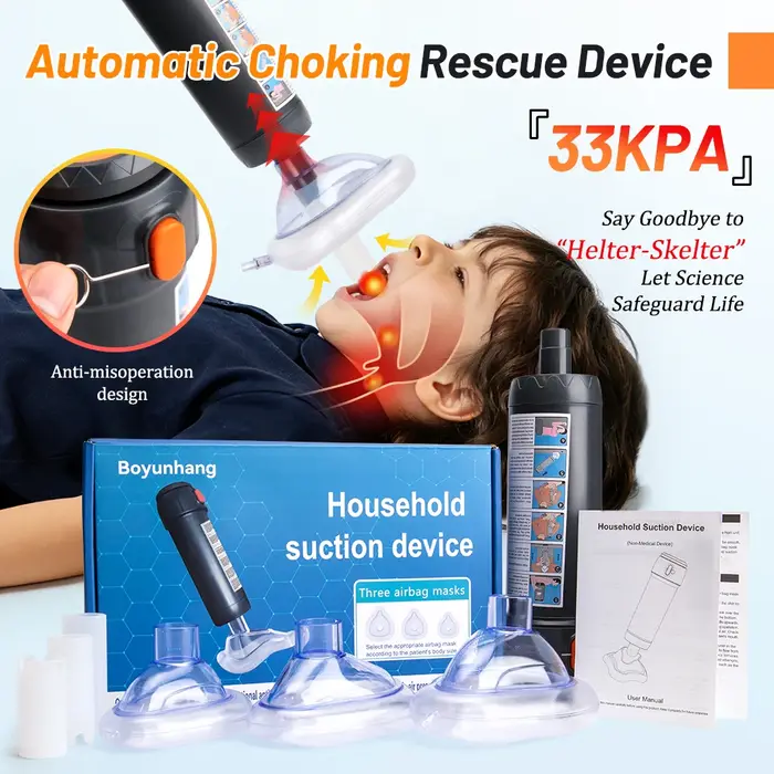 Trousse de premiers secours, dispositifs de sauvetage contre l'étouffement, dispositif de RCP automatique, dispositif anti-asphyxie, machine d'urgence Heimlich, dispositif de sauvetage à domicile