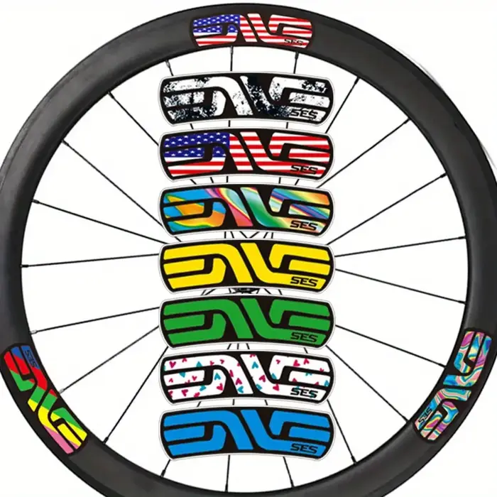 Autocollants Logo SES Design Rouge Audacieux Pour Vélos Ordinateurs Portables Occasions Spéciales Amateurs Cyclisme