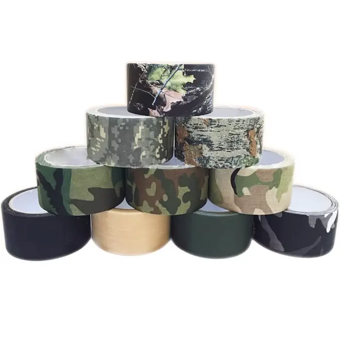 Waterproof Camo Tape Self-adhesive Durable Outdoor Camping Camouflage Stealth Ta