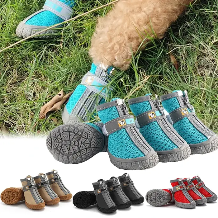 Chaussures pour chien semelles antidérapantes épais en peluche Protection patte