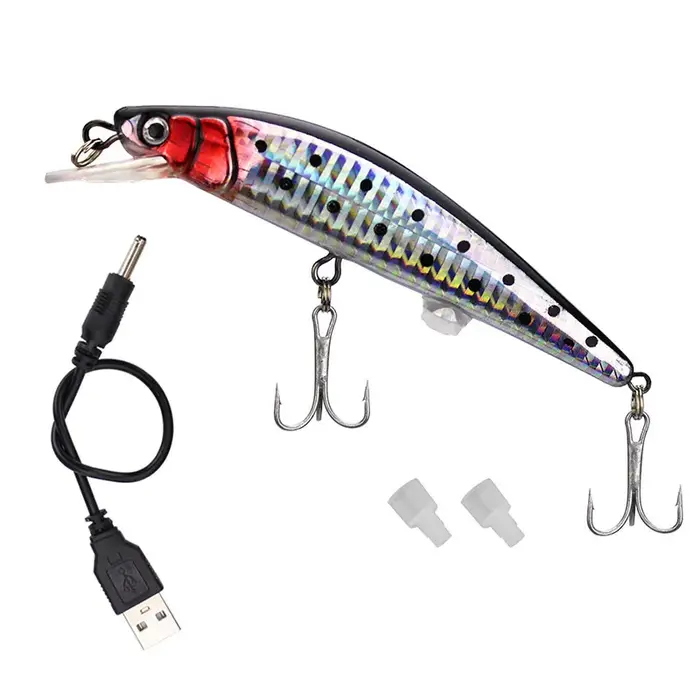 Pêche bionique lumineux électrique Simulation twitching appât Usbrechargeable appâts leurres Wobbler