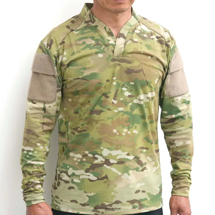 Chemise de combat respirante style Cag SMTP002 pour hommes à manches longues