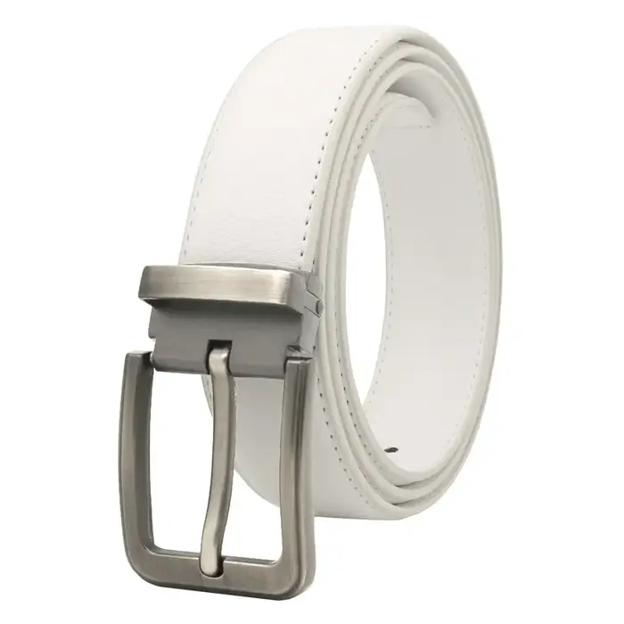 Version coréenne Golf ceinture en cuir blanc boucle ardillon pantalons pour jeunes ceinture décontra