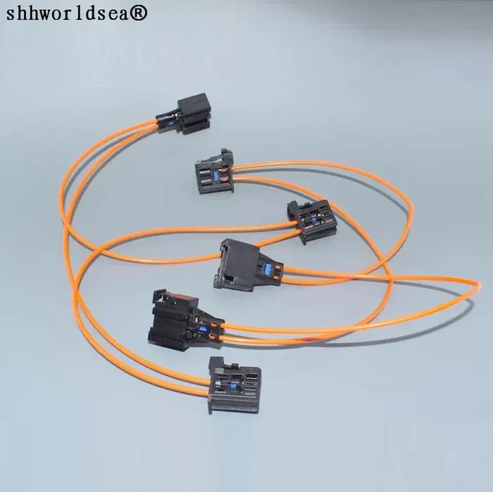 Worldgolden – connecteurs multimédia de câble de raccordement de Fiber optique, pour Audi BMW Benz P