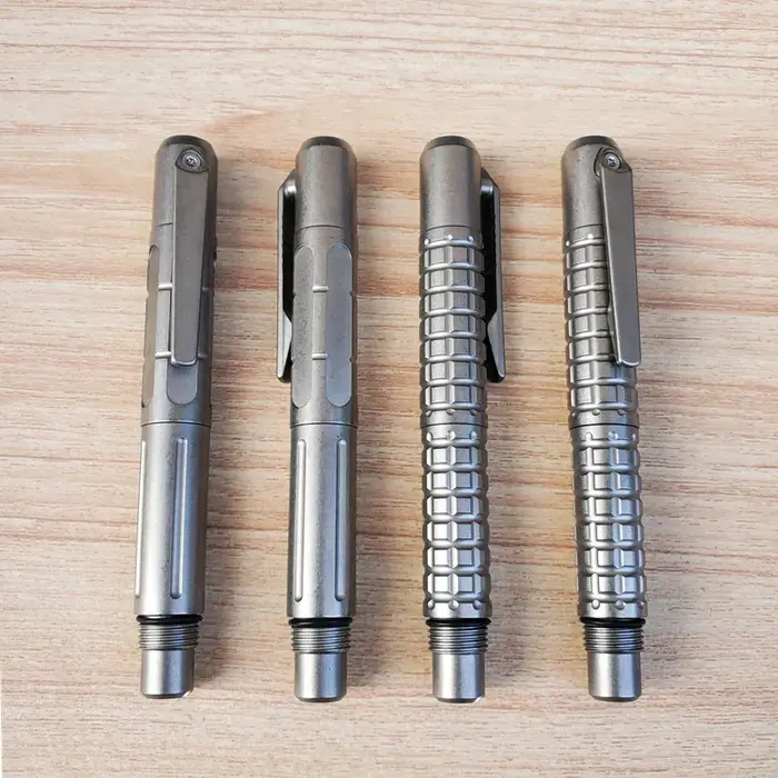 EDC – Mini stylo tactique en alliage de titane, avec écriture professionnelle, outils EDC portables 