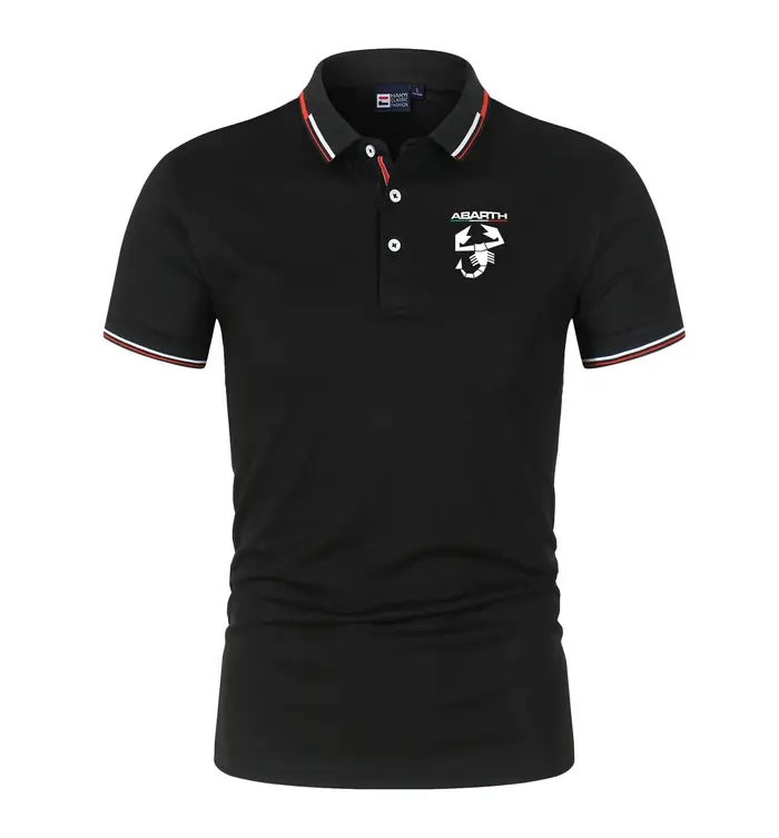 Abarth Scorpion Polo d'été pour hommes, t-shirt à manches courtes, mode Harajuku, vêtements masculin