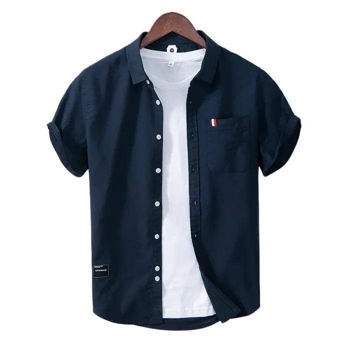 Chemise en pur coton pour hommes, chemise d'affaires confortable, slim, de style britannique, pour j